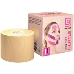 Кинезио тейп BB Face Tape 5см*5м бежевый, уровень фиксации 2