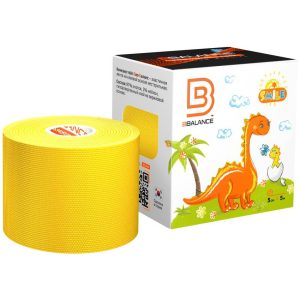 Кинезио тейп BB Smile 5см*5м солнечный, уровень фиксации 2