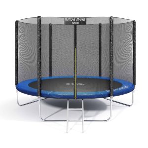 Батут Atlas Sport 252 см (8ft) Basic с лестницей Blue