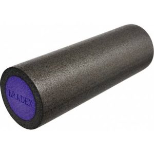 Ролик для йоги и пилатеса Bradex SF 0821, 15*45 см, серый/фиолетовый
